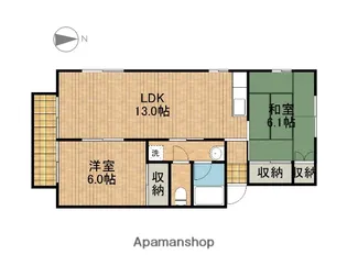 静岡県袋井市堀越3丁目【アパート】の間取り