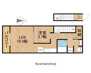 BARCAROLLE バルカロール【202号室】の間取り
