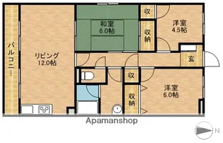 静岡県袋井市睦町【マンション】の間取り
