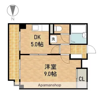 ホリホックイン八幡【507号室】の間取り