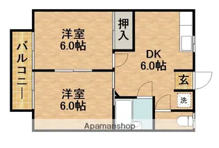 メゾン青葉台Ⅲ【3階】の間取り