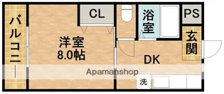 ブランシェ高丘【1階】の間取り