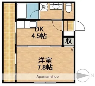 シャンツェ志都呂【1階】の間取り