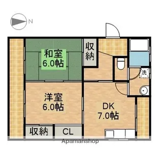 サンライト高橋【202号室】の間取り