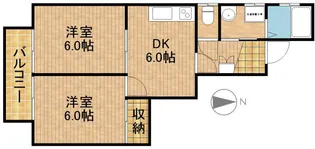 カーサ匠【2階】の間取り