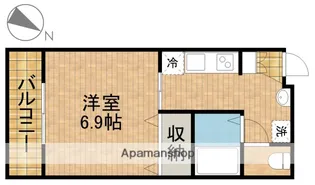 フォレスト住吉B【2階】の間取り