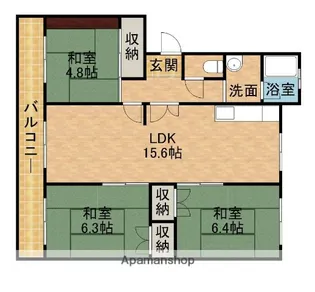 マンション名倉【3階】の間取り