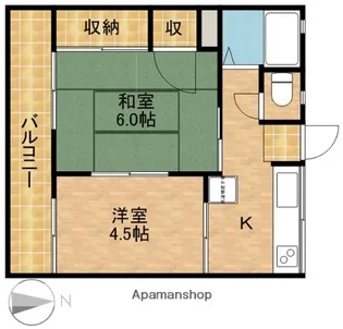 パミールC【1階】の間取り