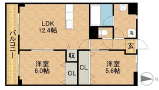 ウィズ・エフⅡ【202号室】の間取り