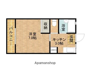 フォレスト【104号室】の間取り