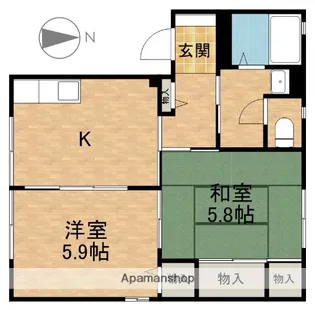 ブランエトワールA【202号室】の間取り