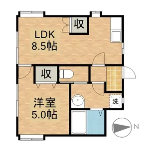 バークレイビラ【1階】の間取り