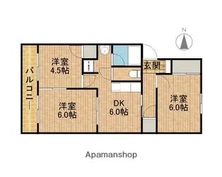 ヴィラナリー袋井【3階】の間取り