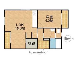 アルベール【1階】の間取り