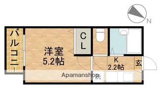 コーポモネ【2階】の間取り