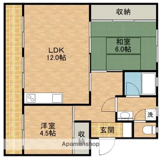 セントポーリア蜆塚【302号室】の間取り