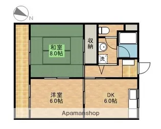 スカイローイT.J【2階】の間取り