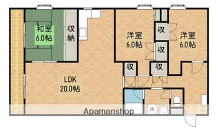 グレース蜆塚【3階】の間取り