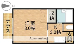 稲勝コーポ【102号室】の間取り