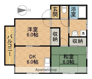 JOY河輪【2階】の間取り