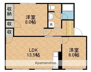 サンフラワーⅢ【4階】の間取り