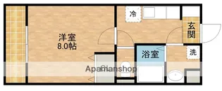 マンションアカンサスⅢ【2階】の間取り