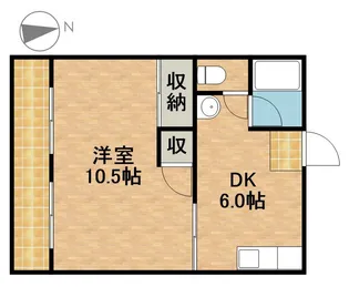 ガーデンハイツ黒澤【2階】の間取り