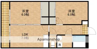 ノースハウス【2階】の間取り