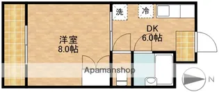 アルバトロス高丘【2階】の間取り