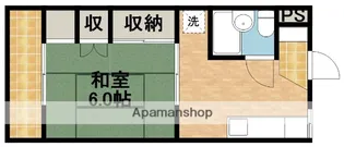 コーポ石塚Ⅰ【204号室】の間取り