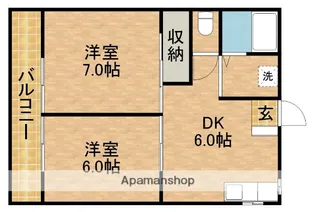 コーポ野田B【3号室】の間取り