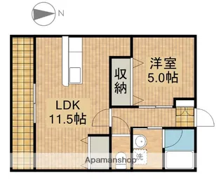 リバティーハイツ【2階】の間取り