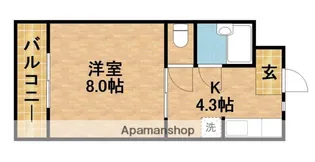 クレイドル【302号室】の間取り