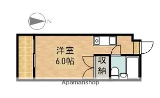 グランフォルム高丘【203号室】の間取り