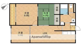 ダイヤモンド寿泉【4階】の間取り