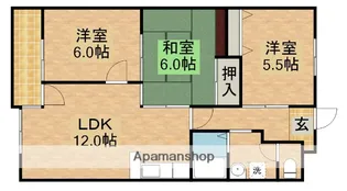 ダイヤモンド寿泉【4階】の間取り