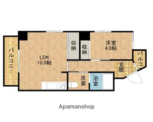 エバーグリーンプレイス【6階】の間取り