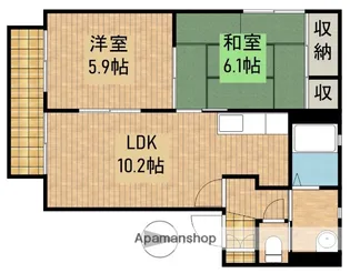 モデルナⅡ【2階】の間取り