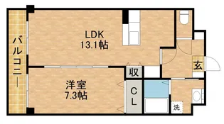 アベニュー初生【2階】の間取り