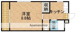 根上り松マンション松山【3階】の間取り