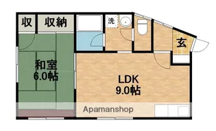 コーポさわやかⅢ【2階】の間取り