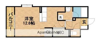 SOUTHVERUSHINA【1階】の間取り