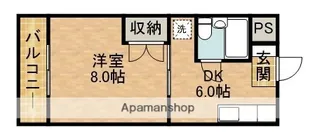 ハイツ栄光Ⅲ【3階】の間取り