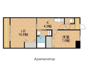 静岡県袋井市愛野東2丁目【マンション】の間取り