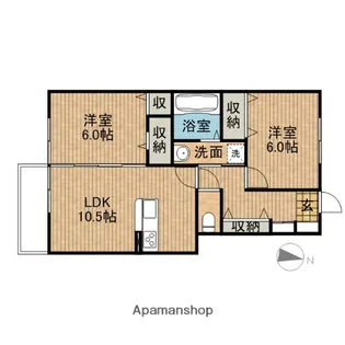 グランドゥールⅢ【1階】の間取り