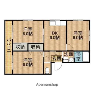 3DKの間取り画像