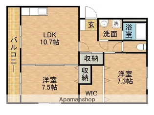 ジョワトゥール【2階】の間取り