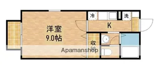 ブランヴェール【203号室】の間取り