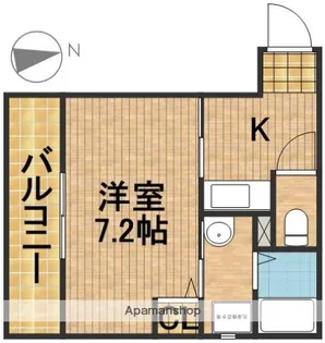 クレフラスト城北【1階】の間取り