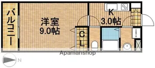 AKOYA・PERLE・SUN【3階】の間取り
